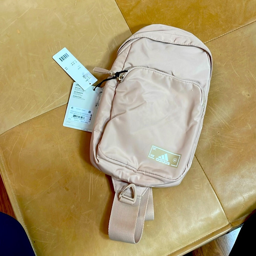 Magic beige adidas essentials 2 sling crossbody bag new